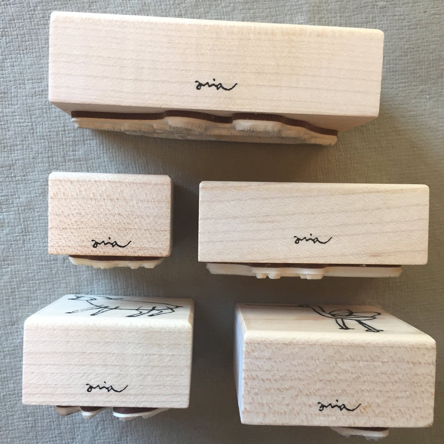 Miia - animal rubber stamps [Pre-loved]