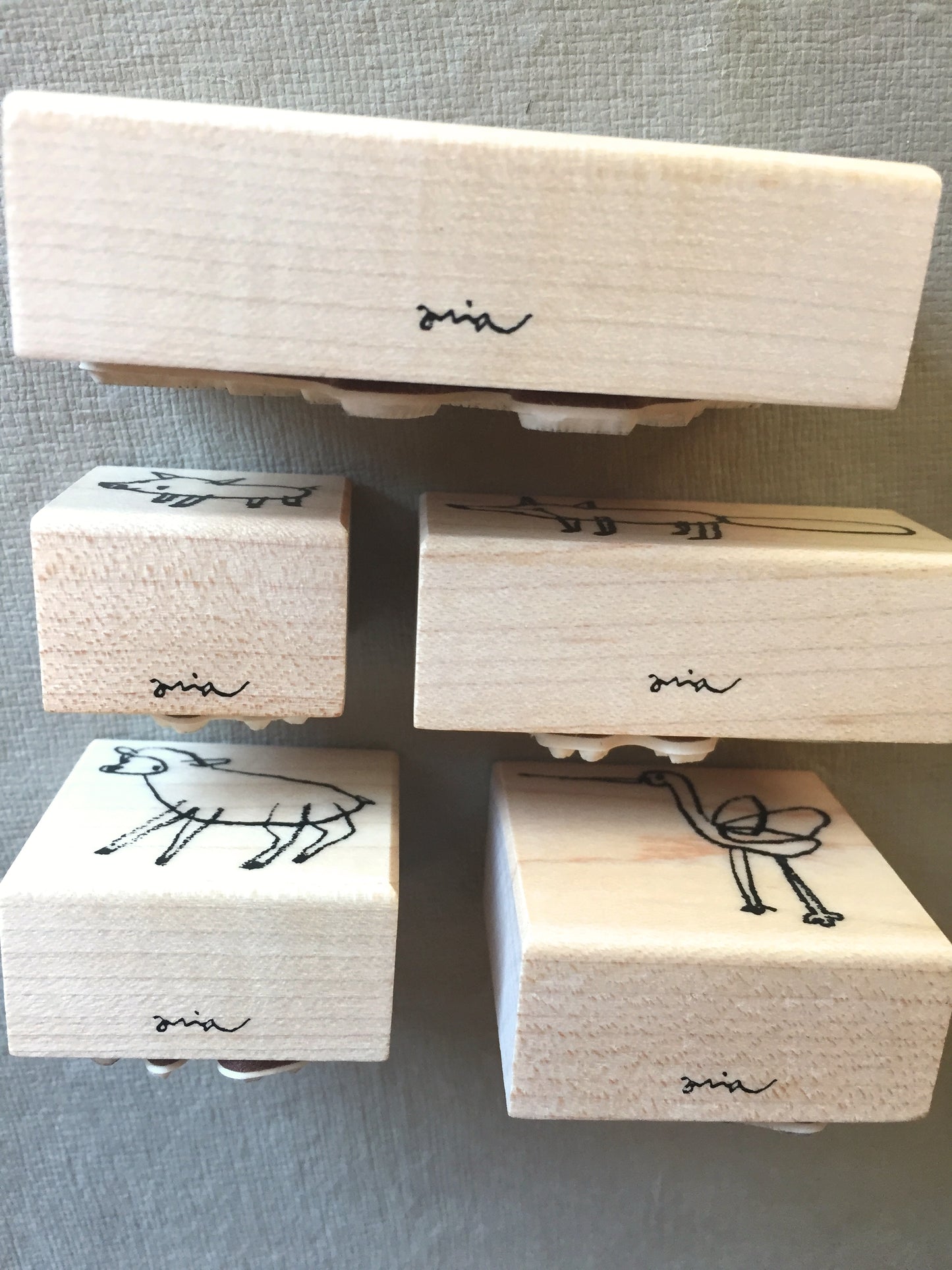 Miia - animal rubber stamps [Pre-loved]