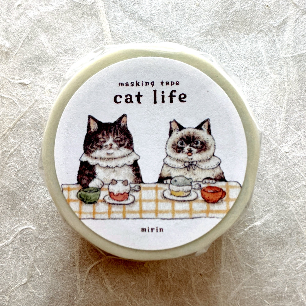 mirin - Cat Life washi tape SAMPLES