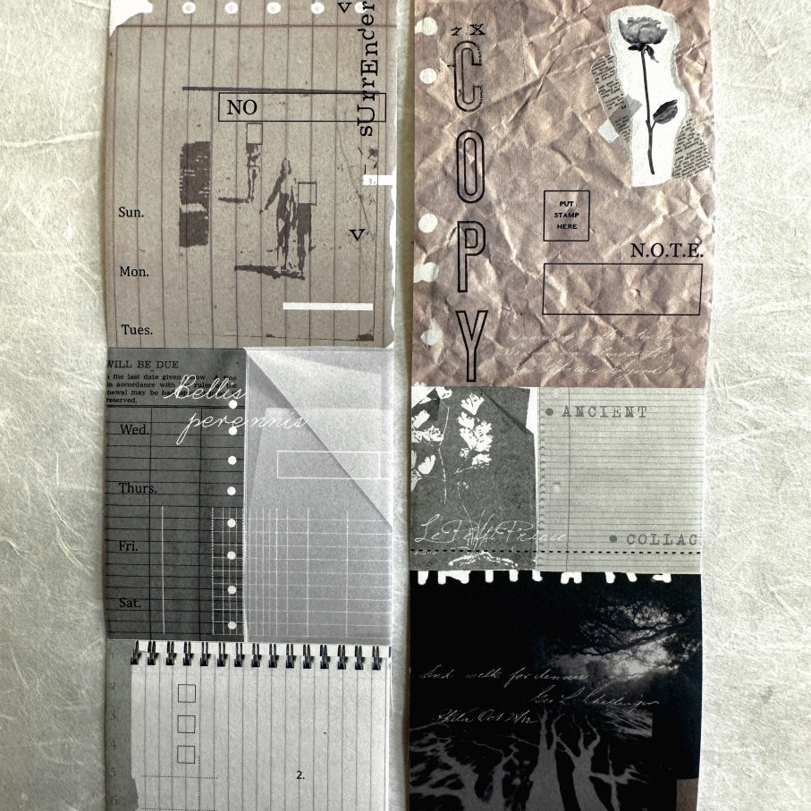 MoCard - Paper Collage Museum Series kiss-cut paper tape SAMPLES