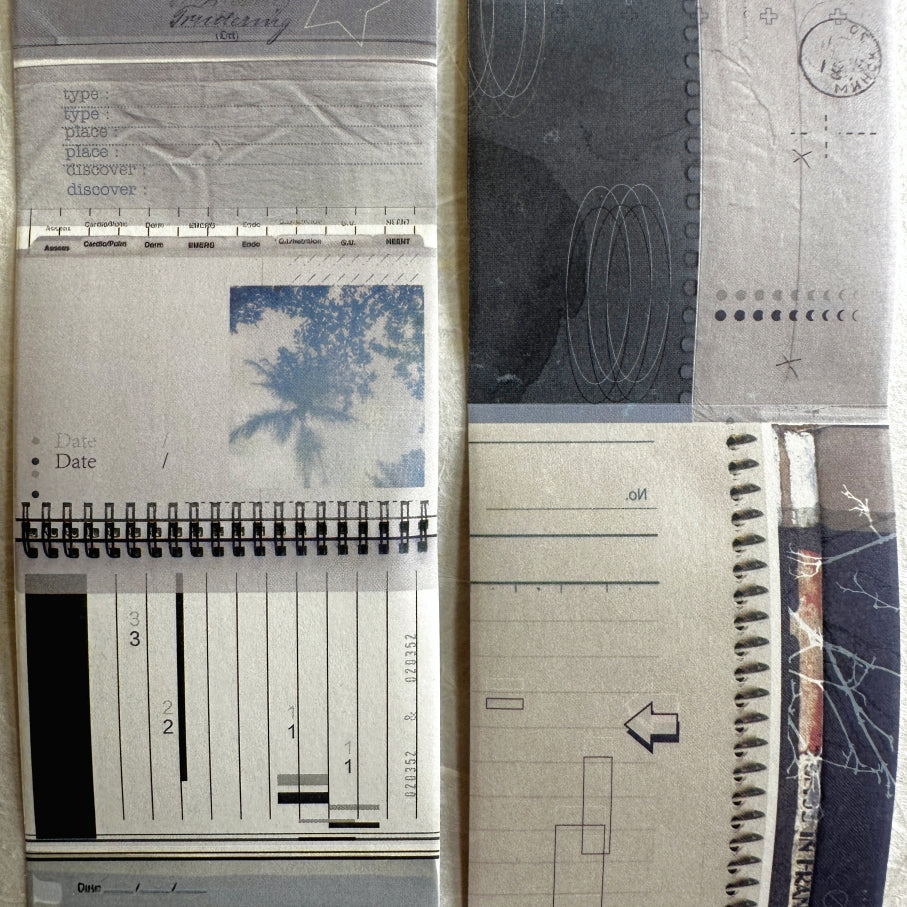 MoCard - Paper Collage Museum Series kiss-cut paper tape SAMPLES
