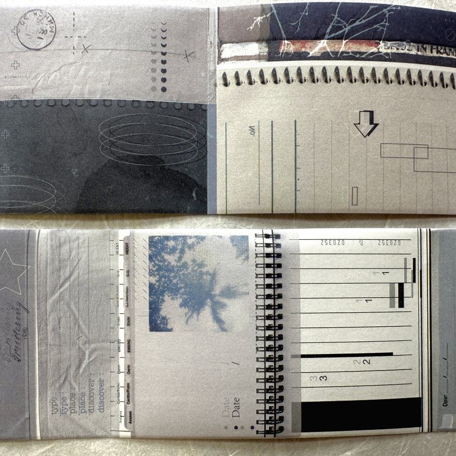 MoCard - Paper Collage Museum Series kiss-cut paper tape SAMPLES