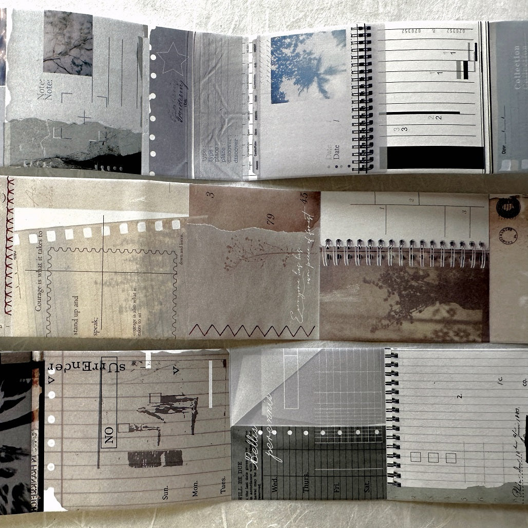 MoCard - Paper Collage Museum Series kiss-cut paper tape SAMPLES