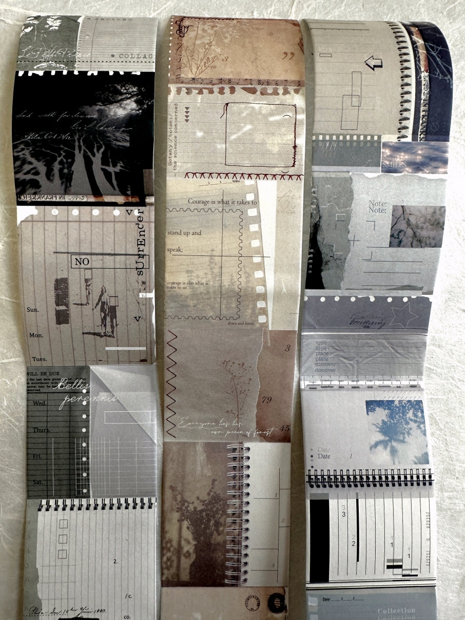 MoCard - Paper Collage Museum Series kiss-cut paper tape SAMPLES