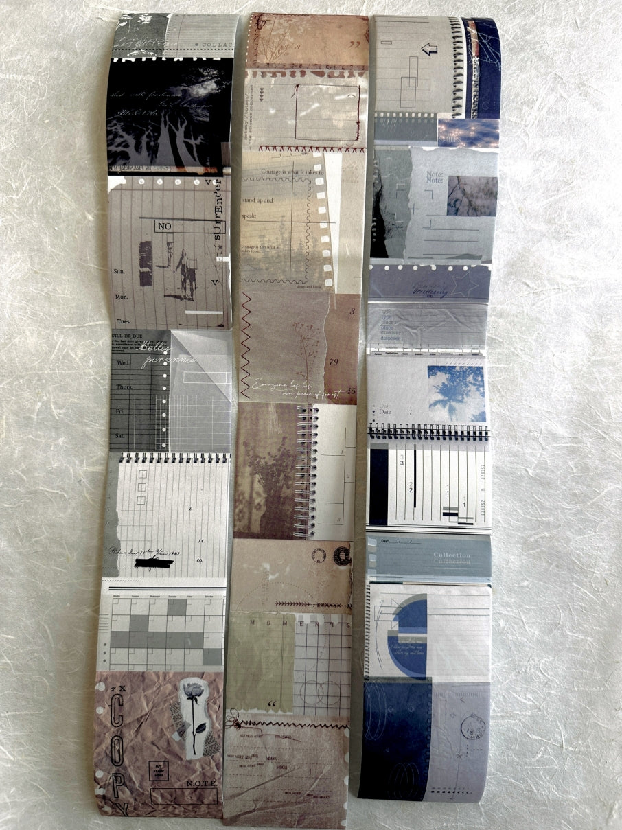 MoCard - Paper Collage Museum Series kiss-cut paper tape SAMPLES