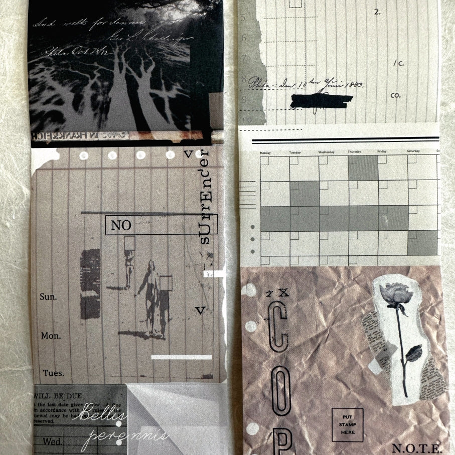 MoCard - Paper Collage Museum Series kiss-cut paper tape SAMPLES