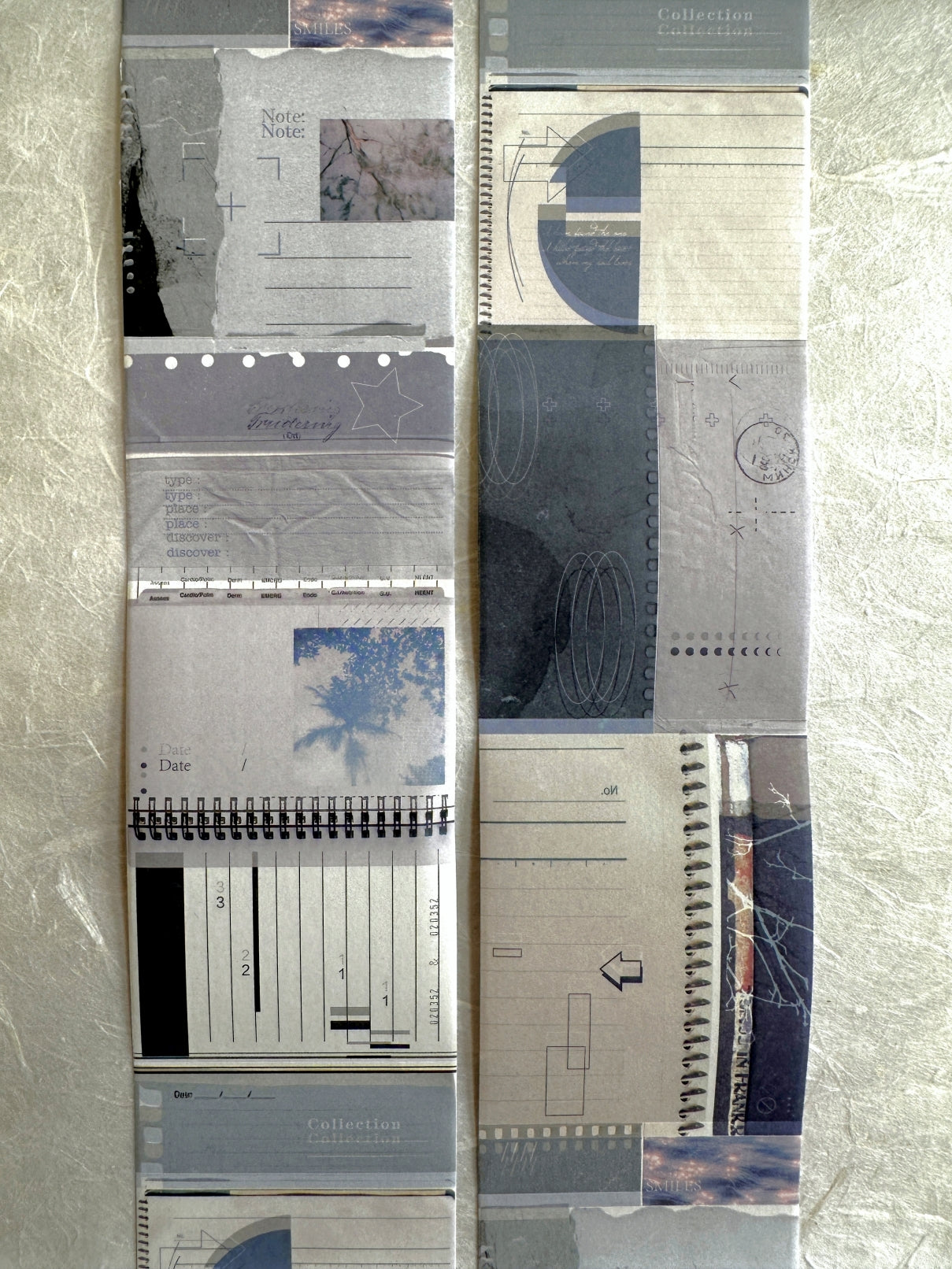 MoCard - Paper Collage Museum Series kiss-cut paper tape SAMPLES