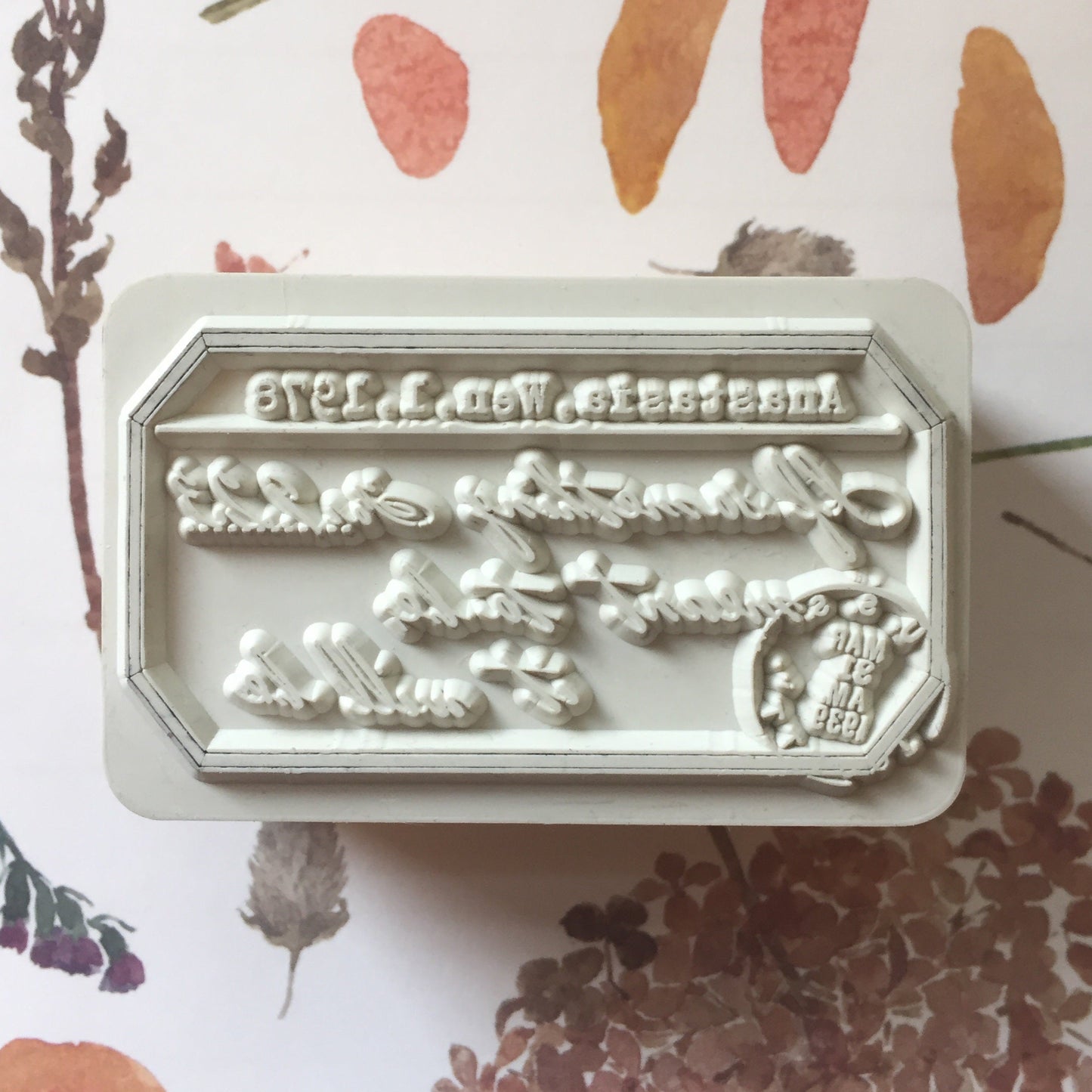 Non-designer - various word stamps for collage journaling | *USED* Destash items [Pre-Loved]