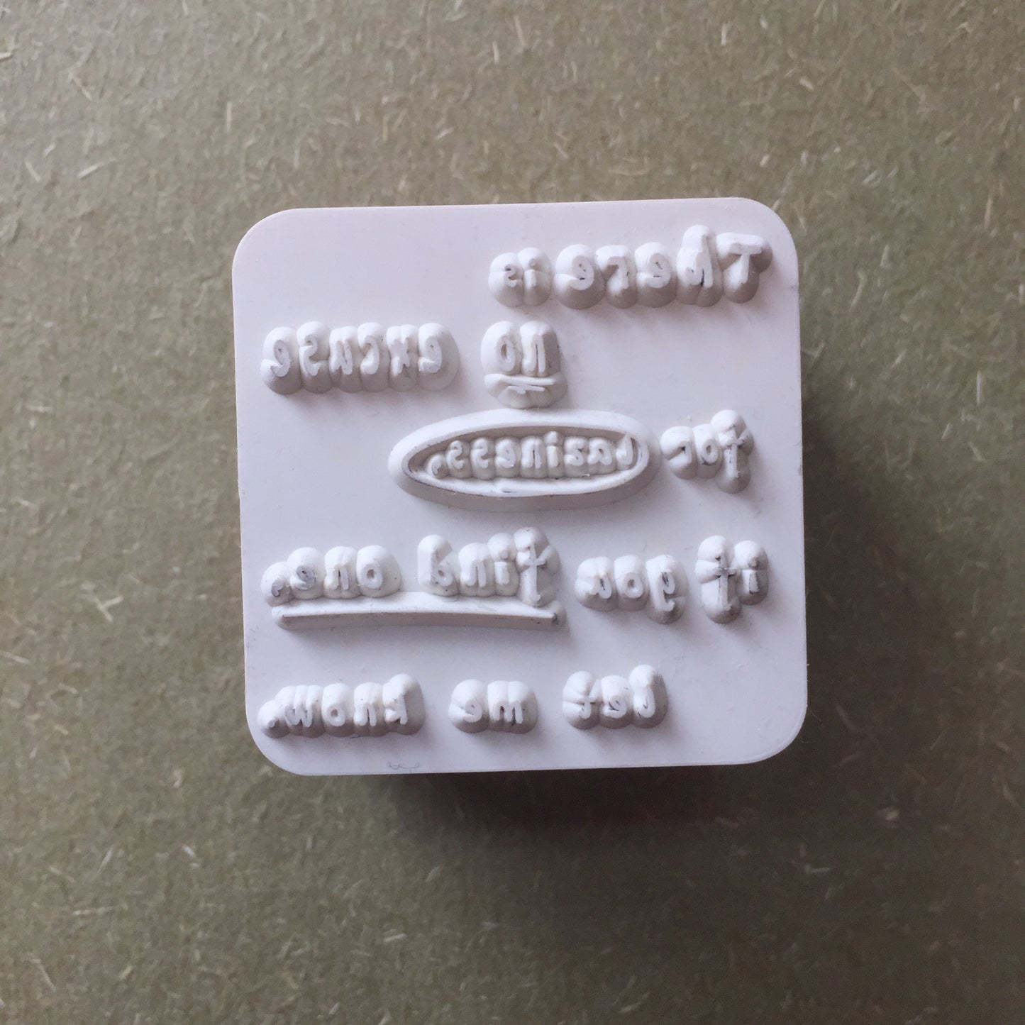 Non-designer - various word stamps for collage journaling | *USED* Destash items [Pre-Loved]