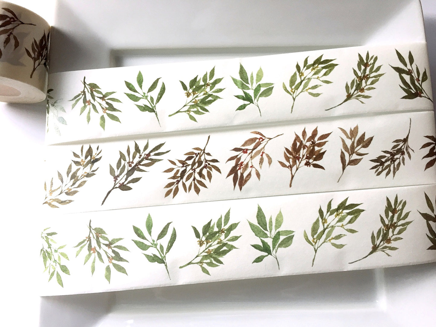 Modaizhi - Fruits & Leaves washi tape SAMPLES