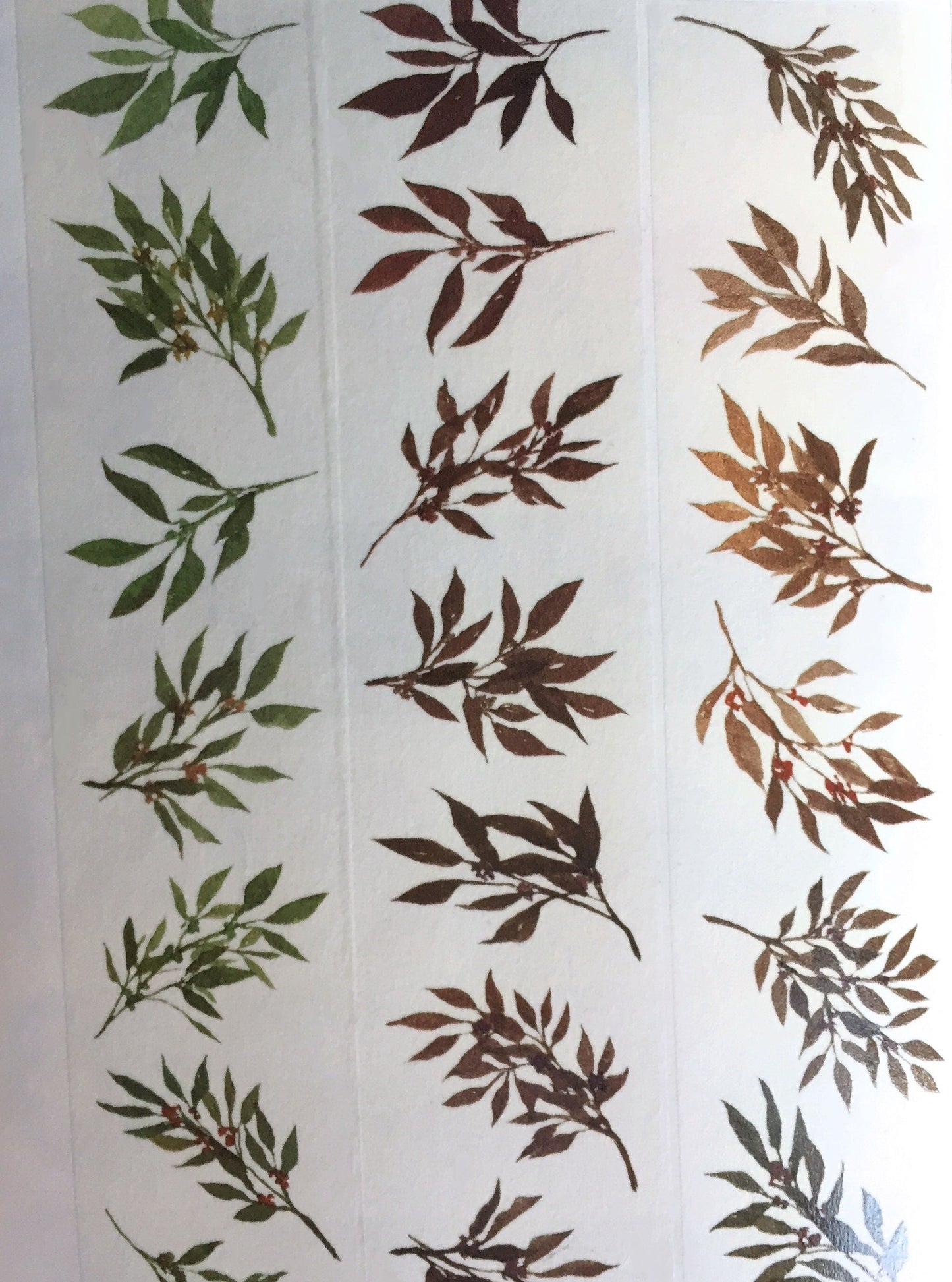 Modaizhi - Fruits & Leaves washi tape SAMPLES
