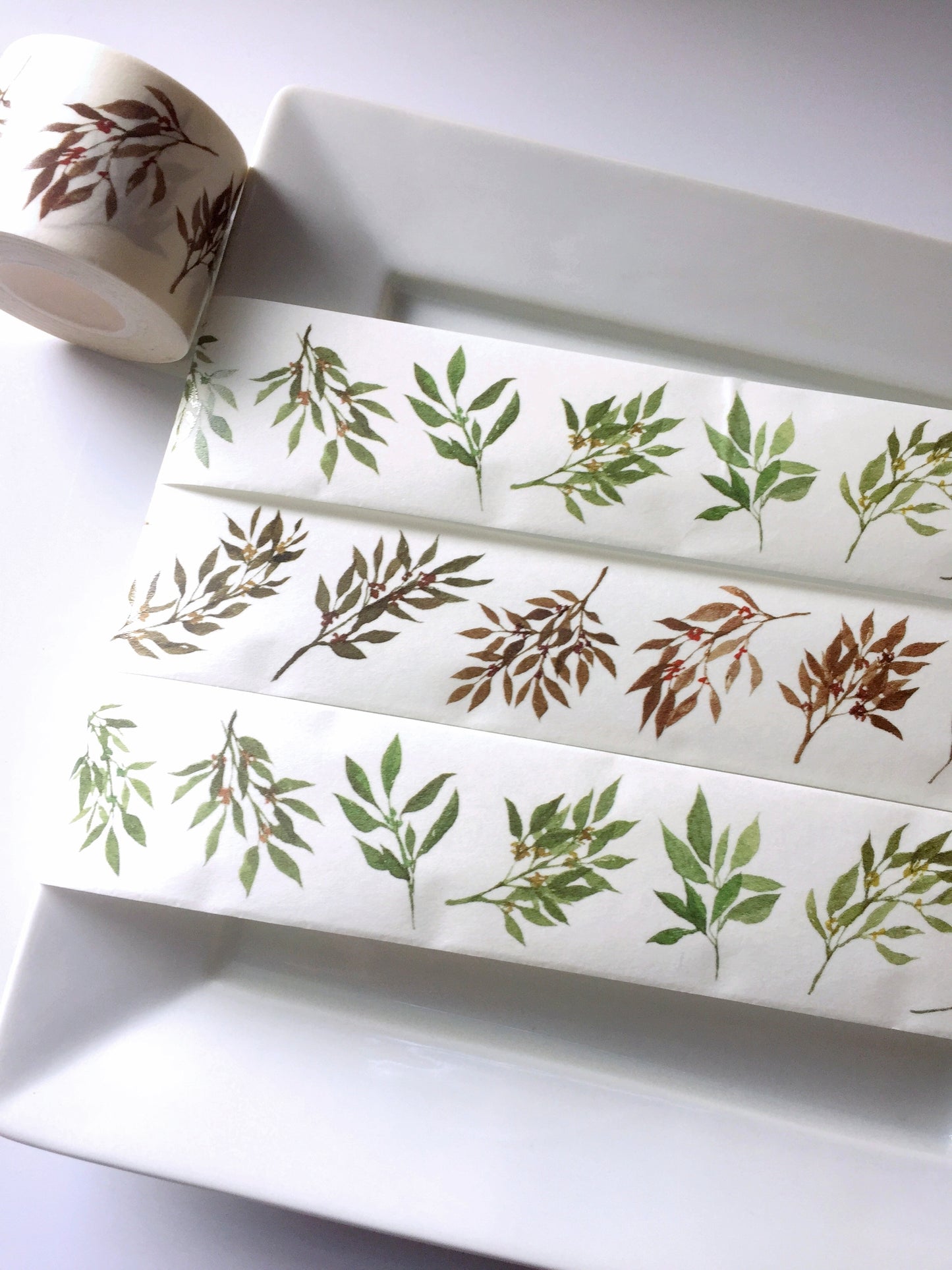 Modaizhi - Fruits & Leaves washi tape SAMPLES