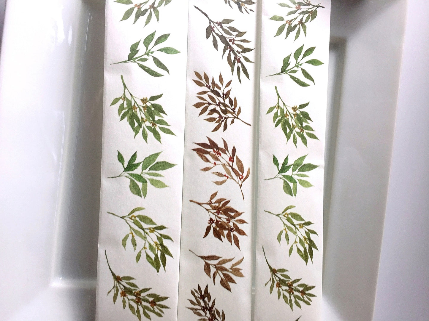 Modaizhi - Fruits & Leaves washi tape SAMPLES