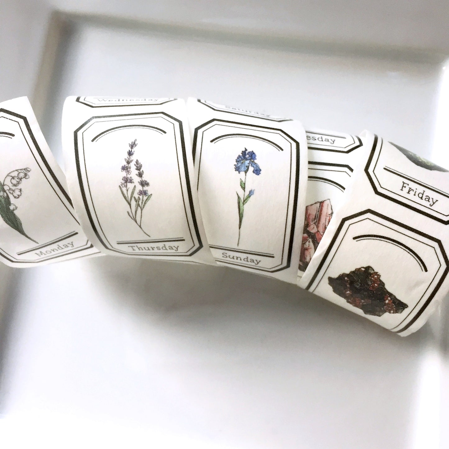 Modaizhi - Collection: Illustrated Handbook washi tape SAMPLES