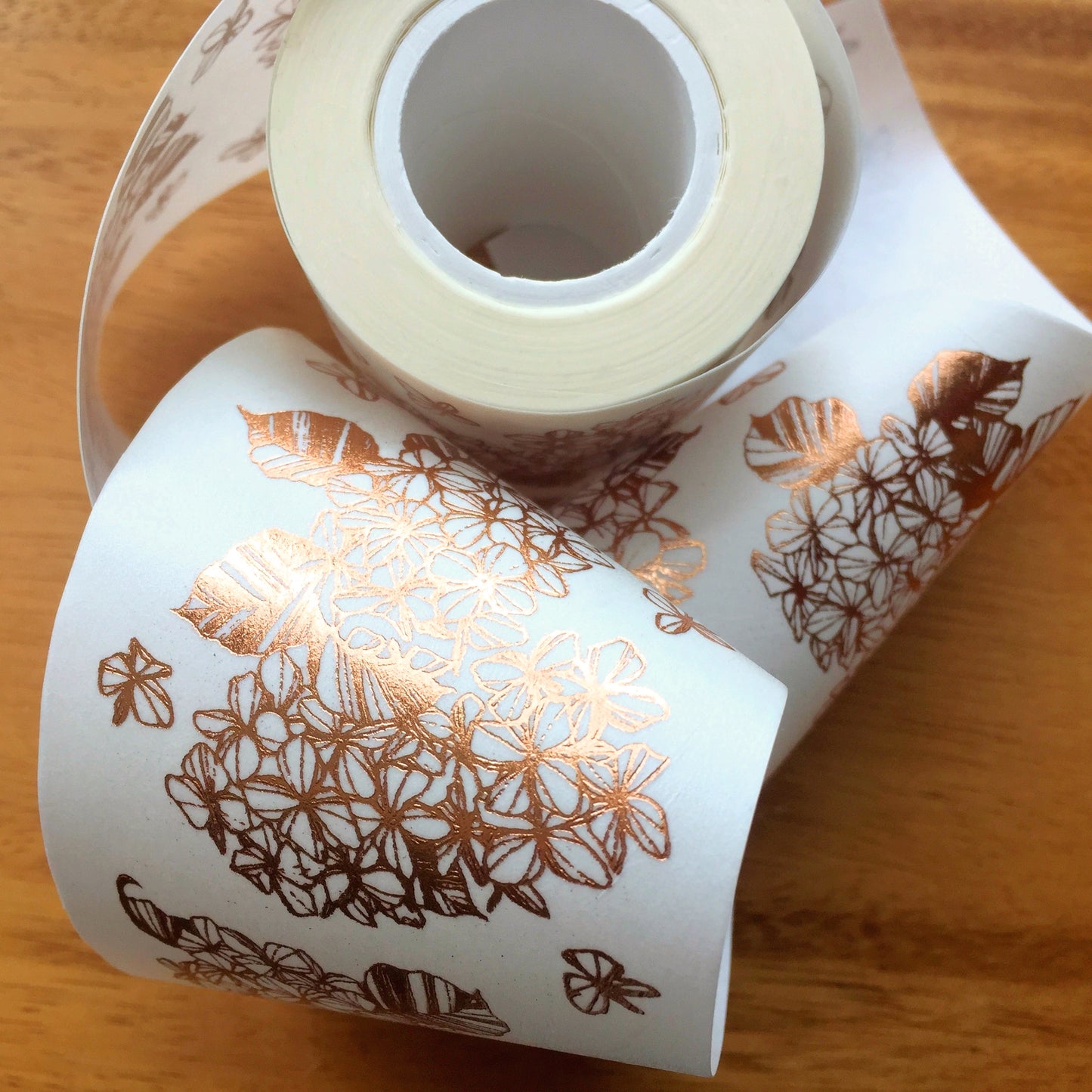 Modaizhi - Hydrangea bronze foil washi tape SAMPLES