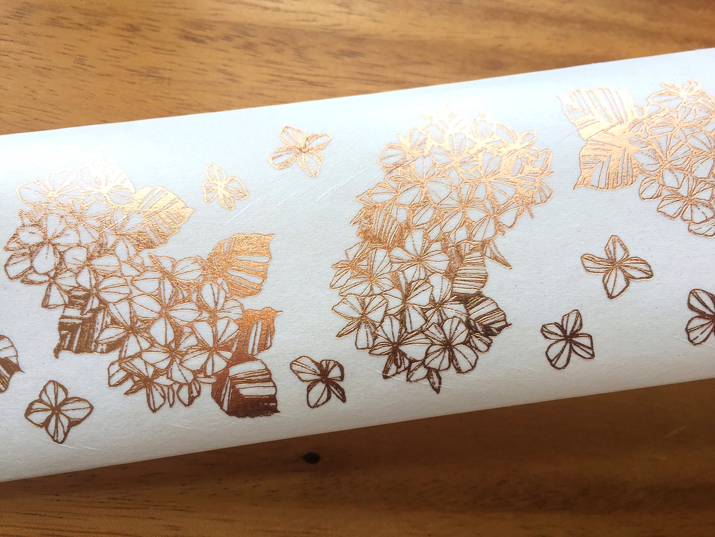 Modaizhi - Hydrangea bronze foil washi tape SAMPLES