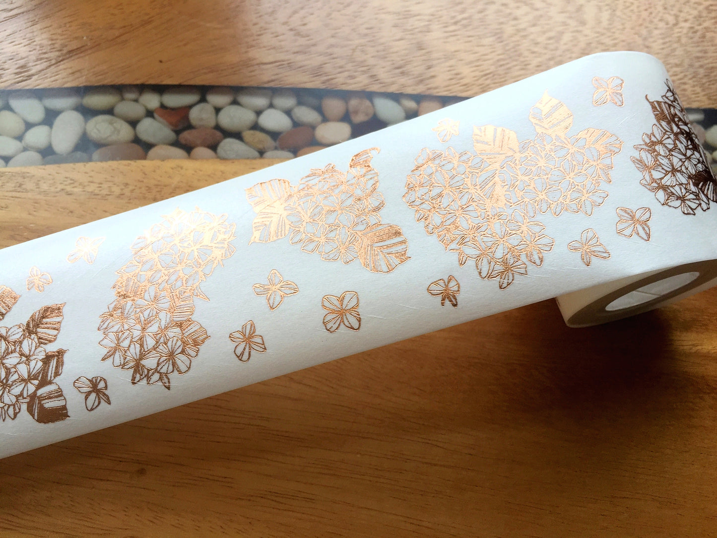 Modaizhi - Hydrangea bronze foil washi tape SAMPLES