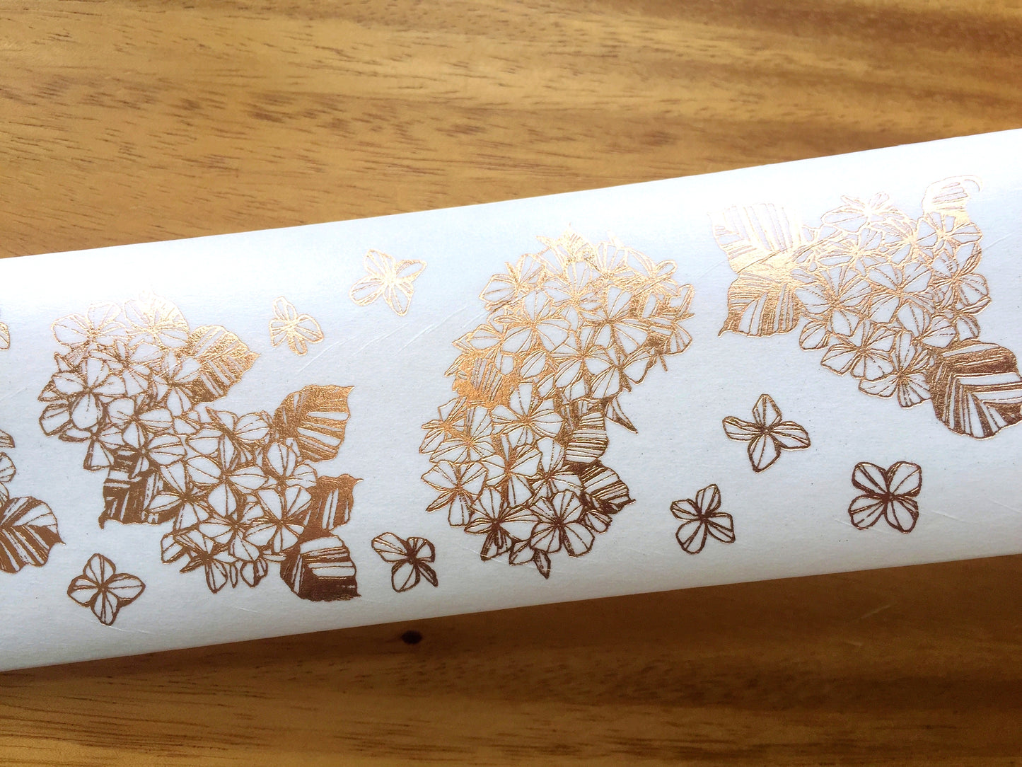 Modaizhi - Hydrangea bronze foil washi tape SAMPLES