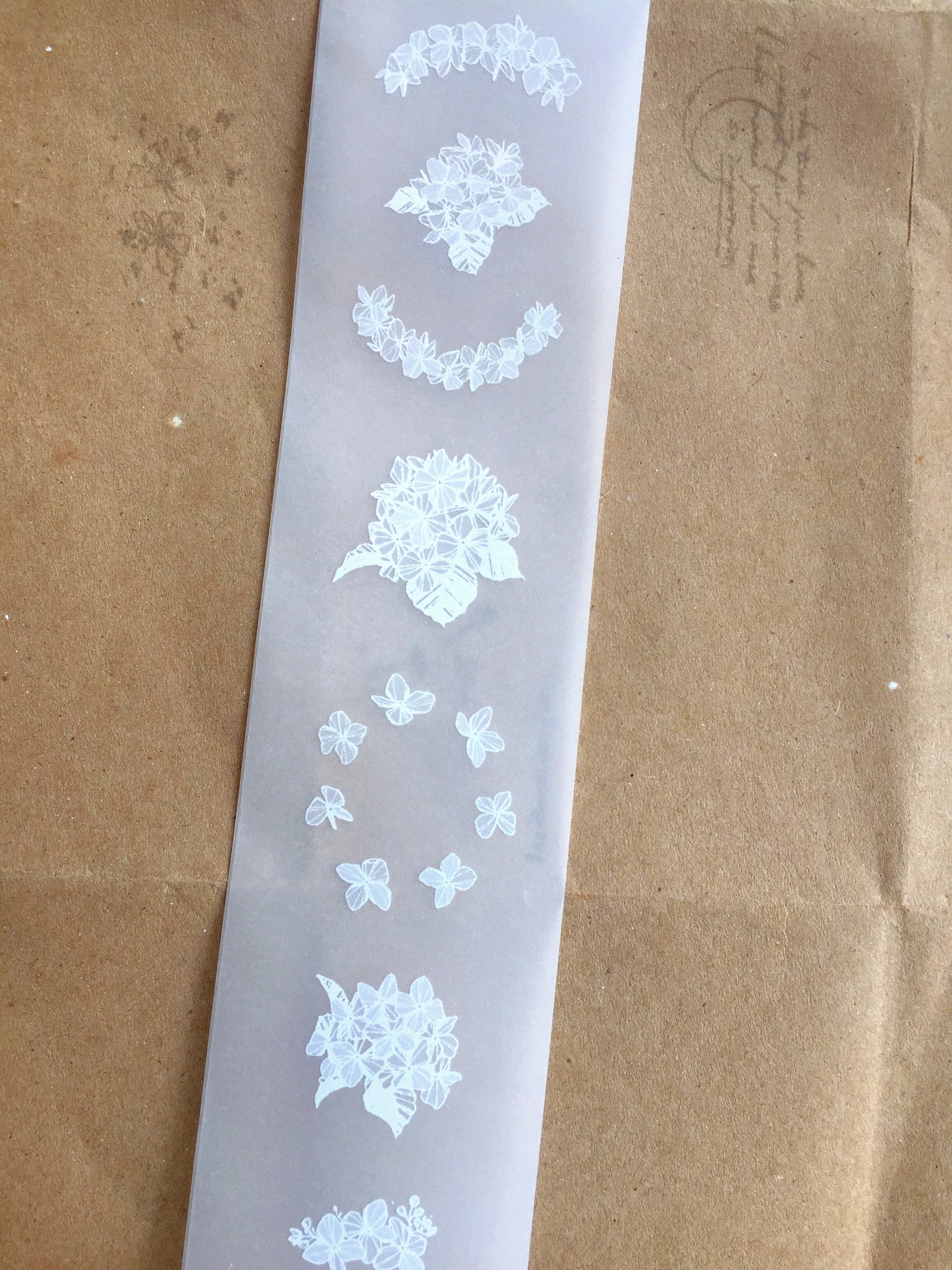Modaizhi - Hydrangea non-adhesive tracing paper SAMPLES