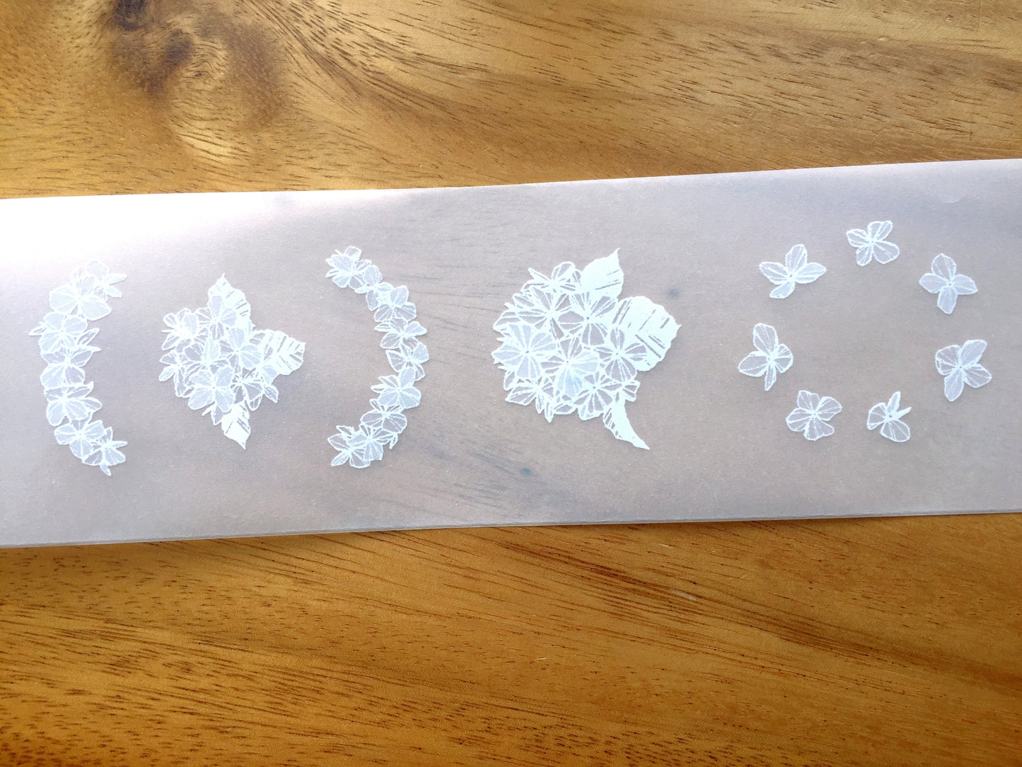 Modaizhi - Hydrangea non-adhesive tracing paper SAMPLES