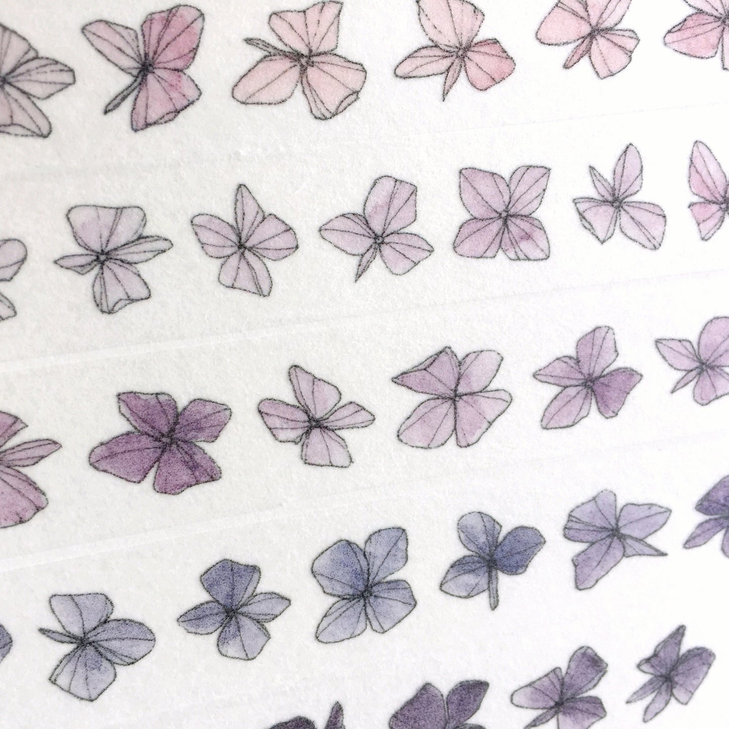 Modaizhi - Tiny Flowers slim washi tape SAMPLES