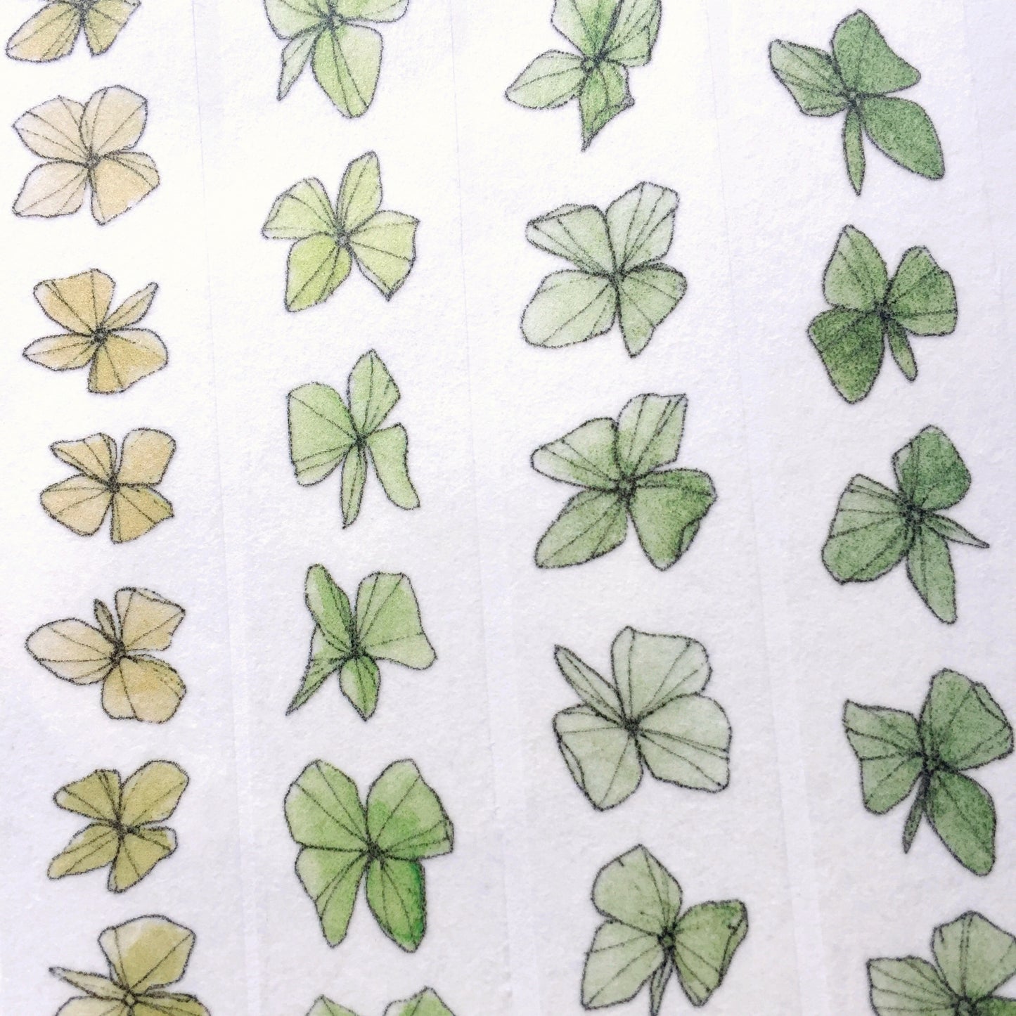 Modaizhi - Tiny Flowers slim washi tape SAMPLES