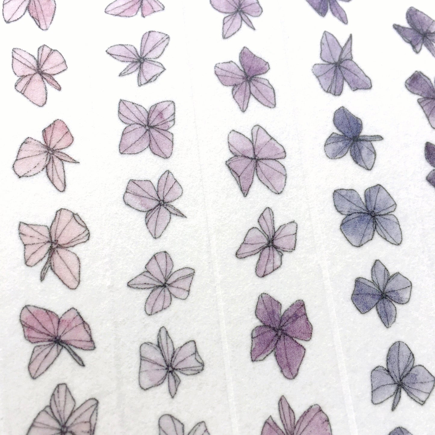Modaizhi - Tiny Flowers slim washi tape SAMPLES