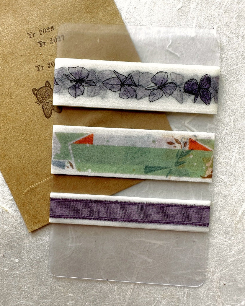 Modaizhi - Tiny Flowers slim washi tape SAMPLES