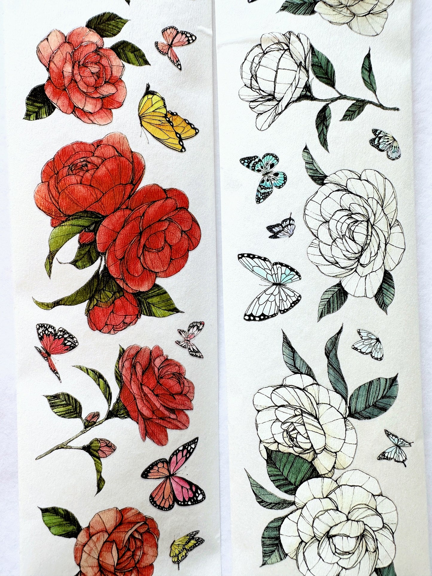 Modaizhi - Camellia washi tape SAMPLES