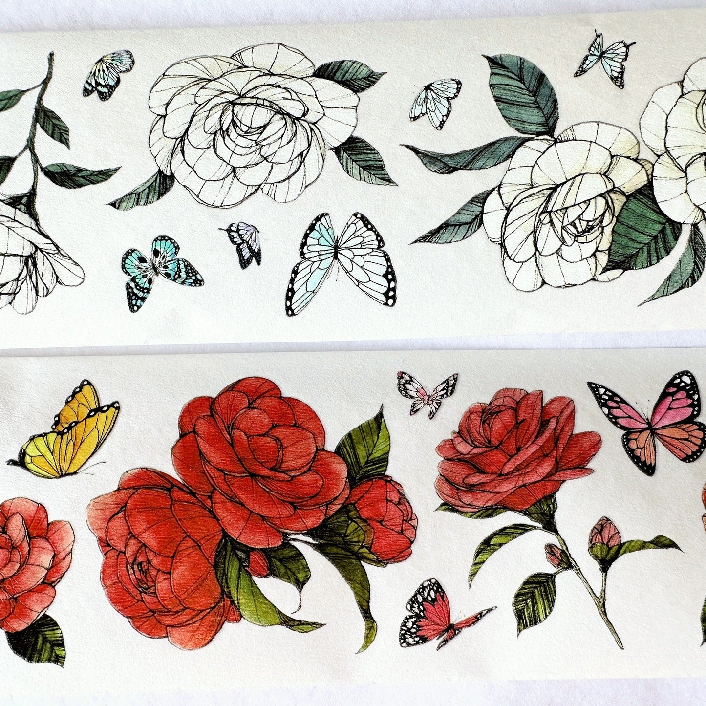 Modaizhi - Camellia washi tape SAMPLES