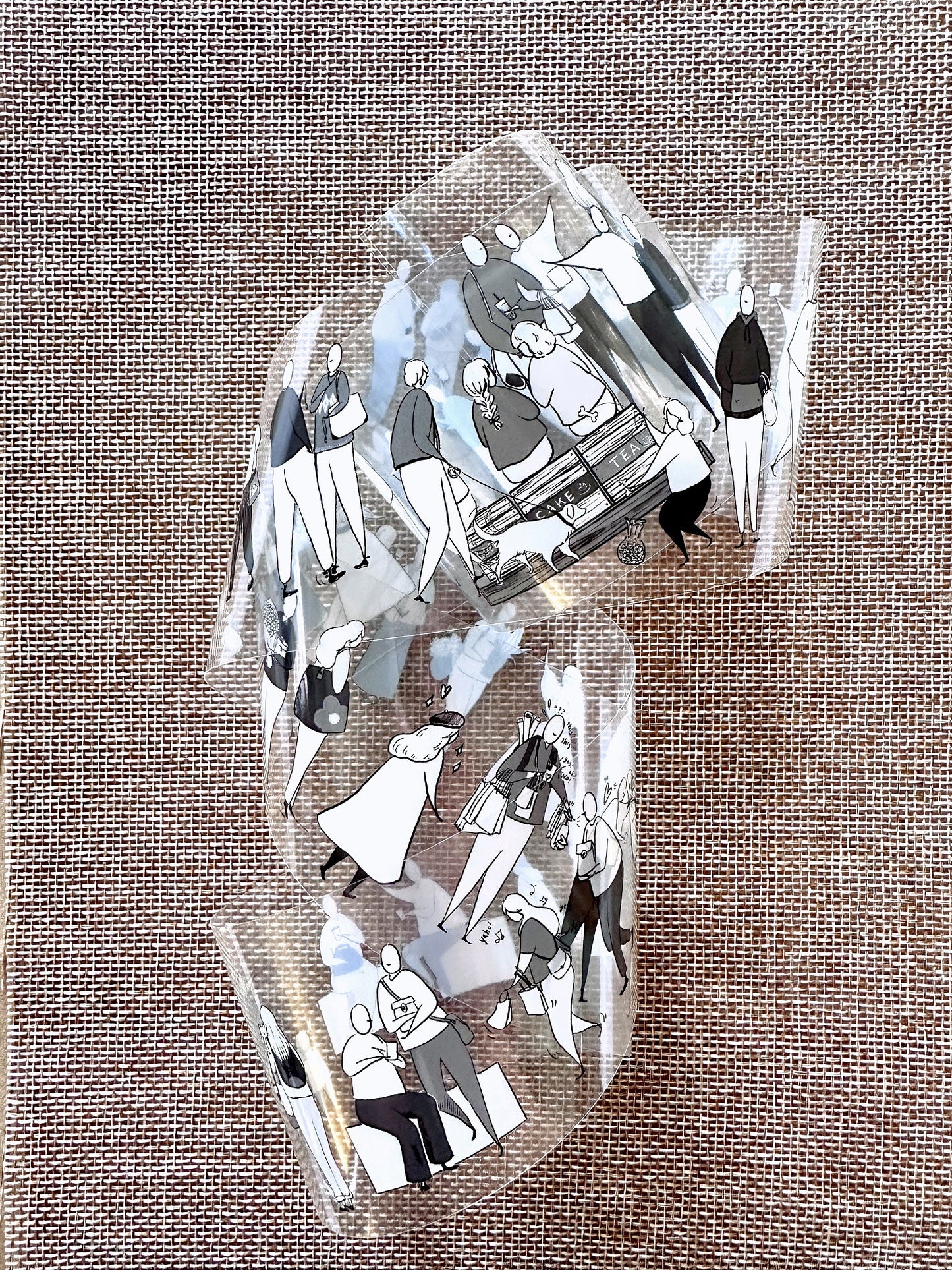 Modaizhi - Market Diary (Characters) washi & PET tape SAMPLES