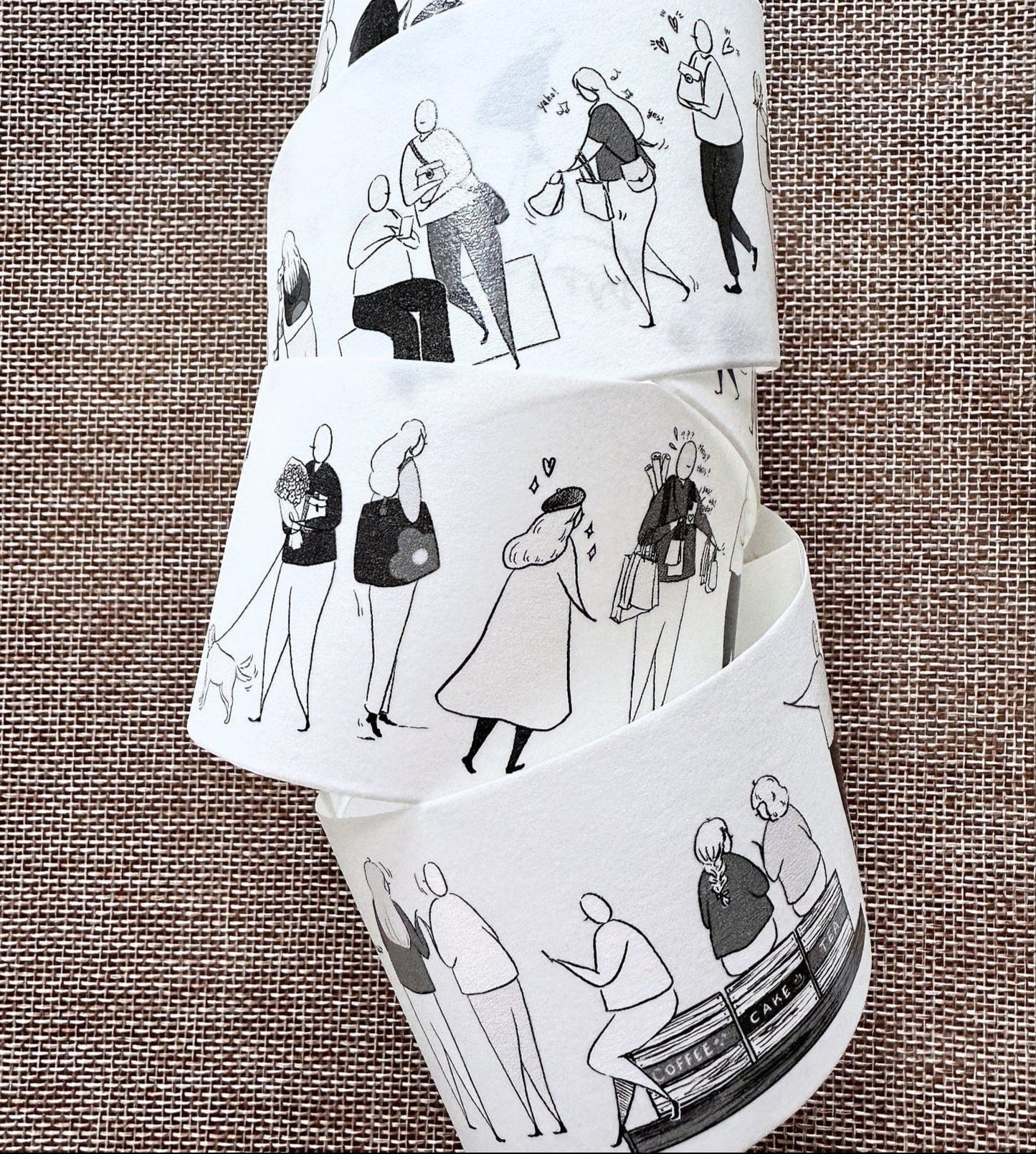Modaizhi - Market Diary (Characters) washi & PET tape SAMPLES