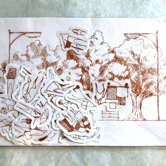 Modaizhi - One Day II washi stickers