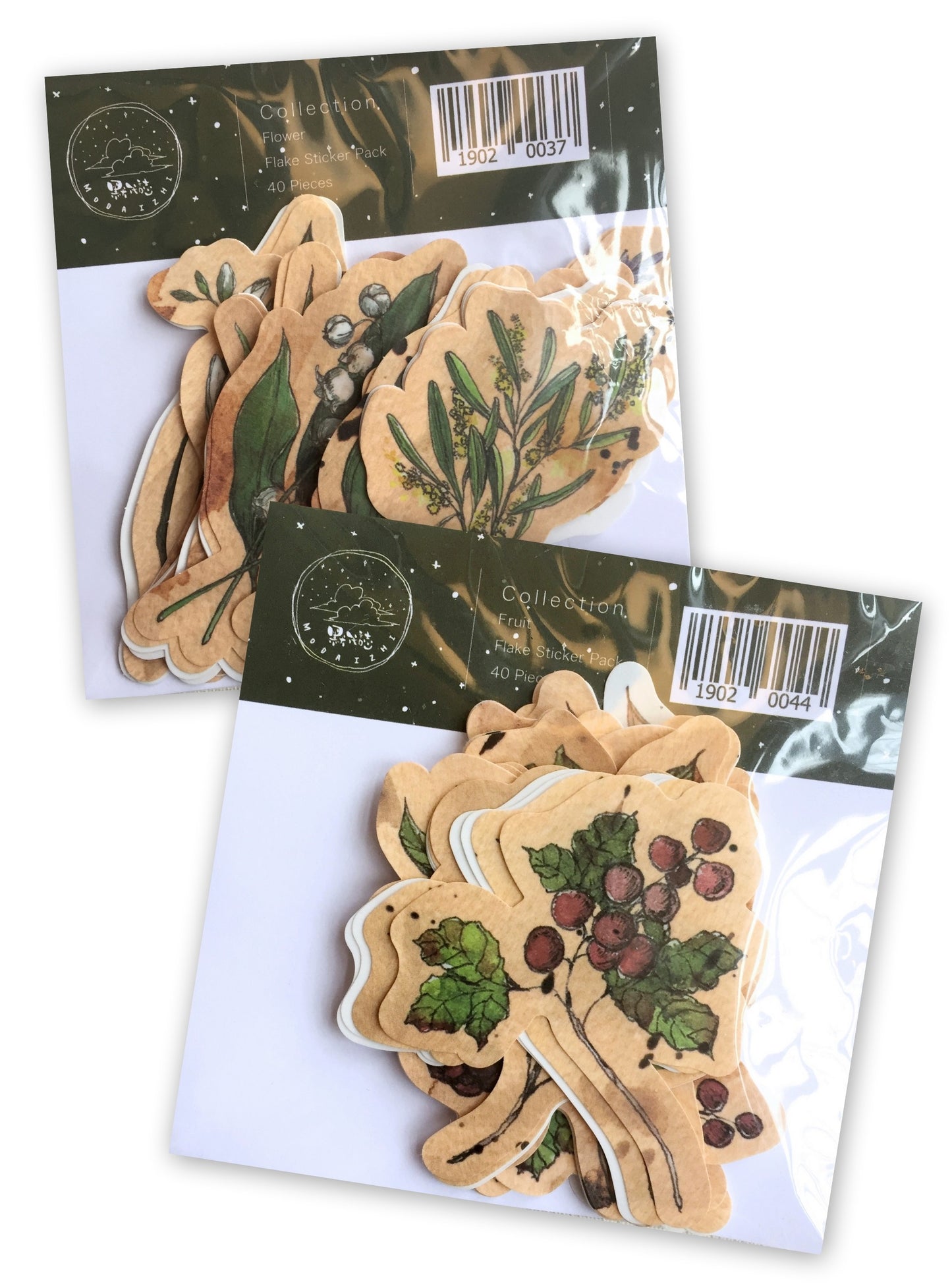 Modaizhi Collection Fruit/Flower flake sticker packs