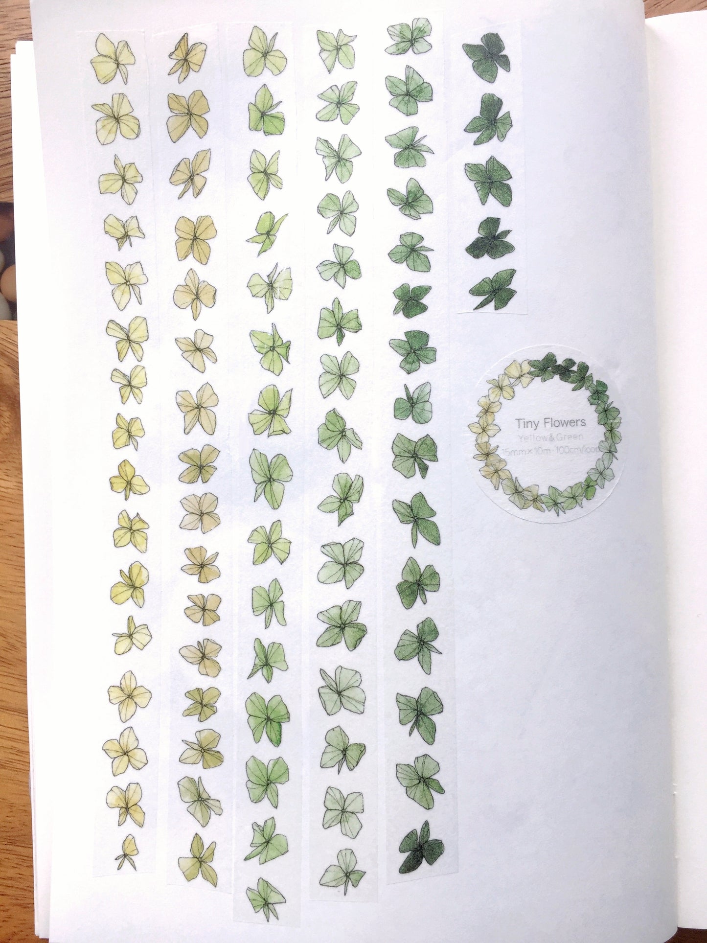 Modaizhi - Tiny Flowers slim washi tape SAMPLES