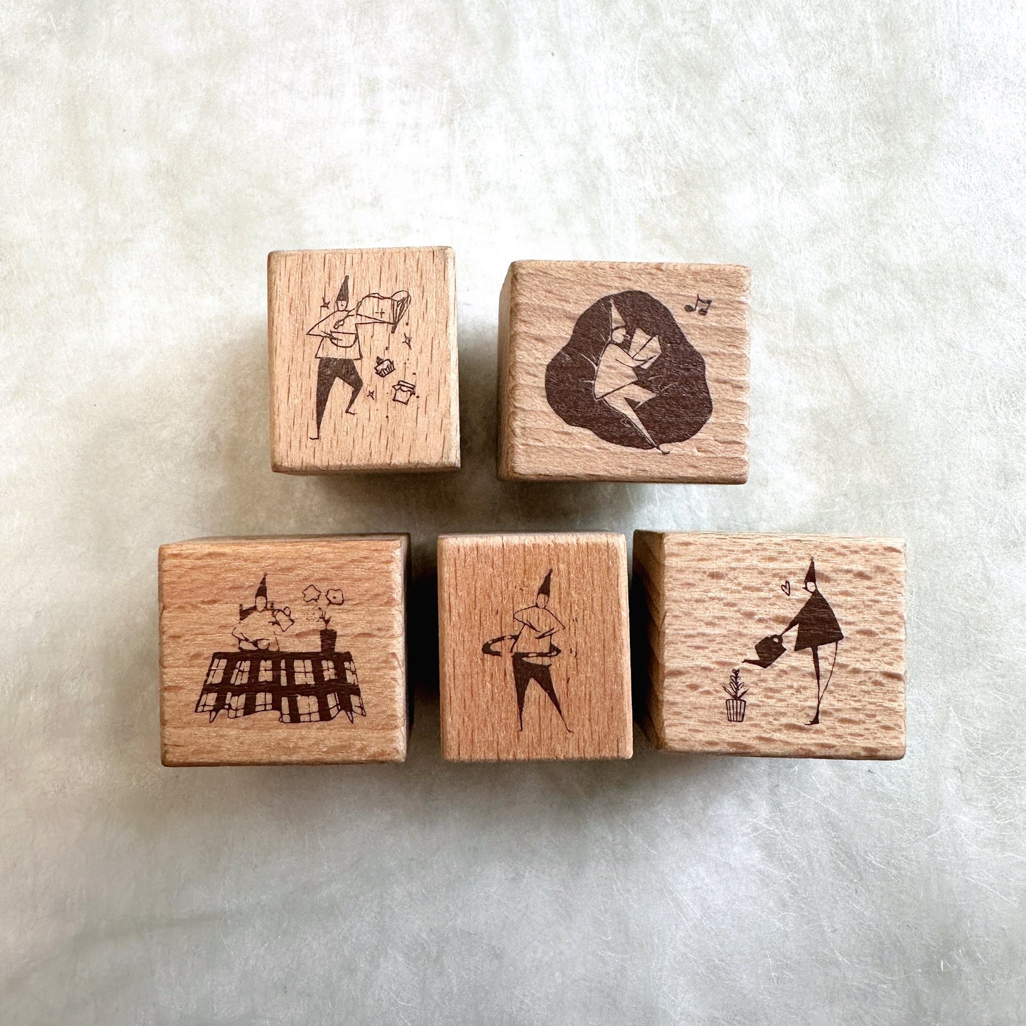 Modaizhi - One Day 6th Anniversary rubber stamps