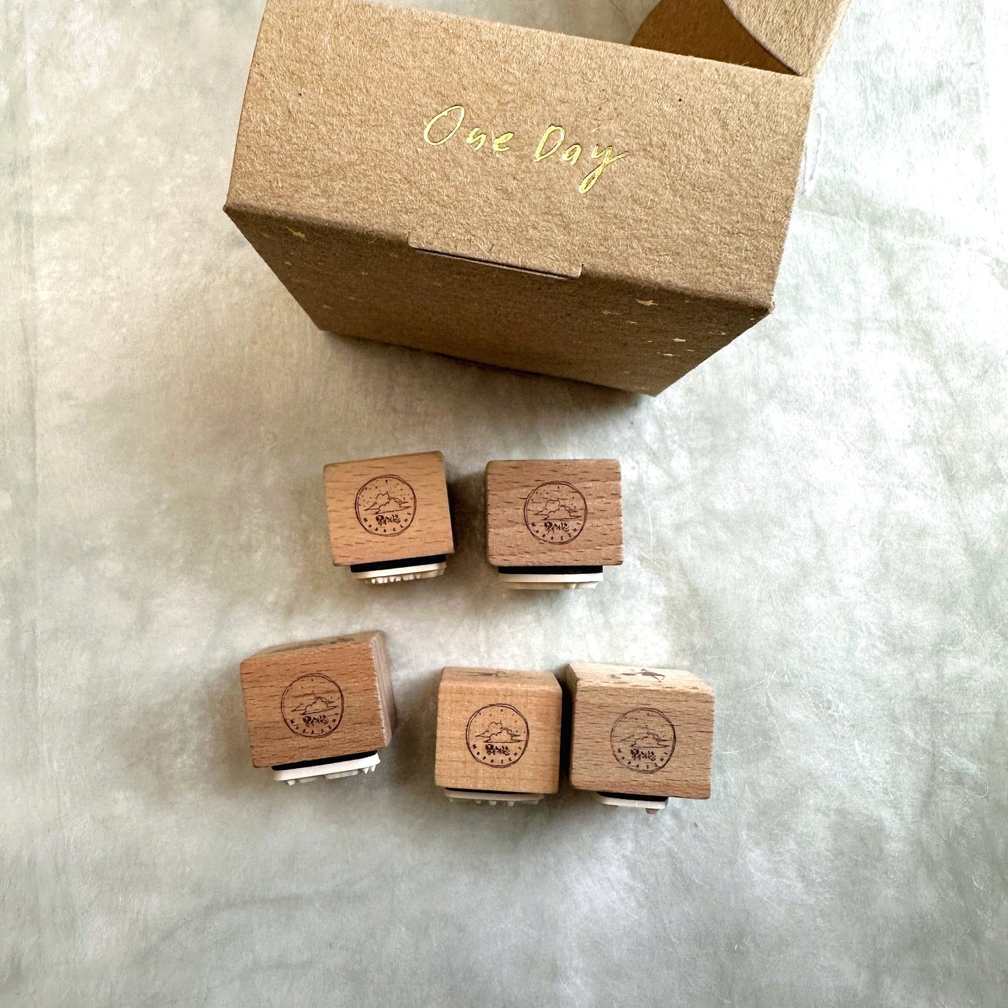 Modaizhi - One Day 6th Anniversary rubber stamps