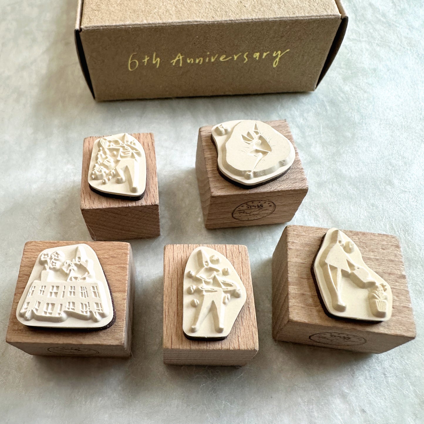 Modaizhi - One Day 6th Anniversary rubber stamps
