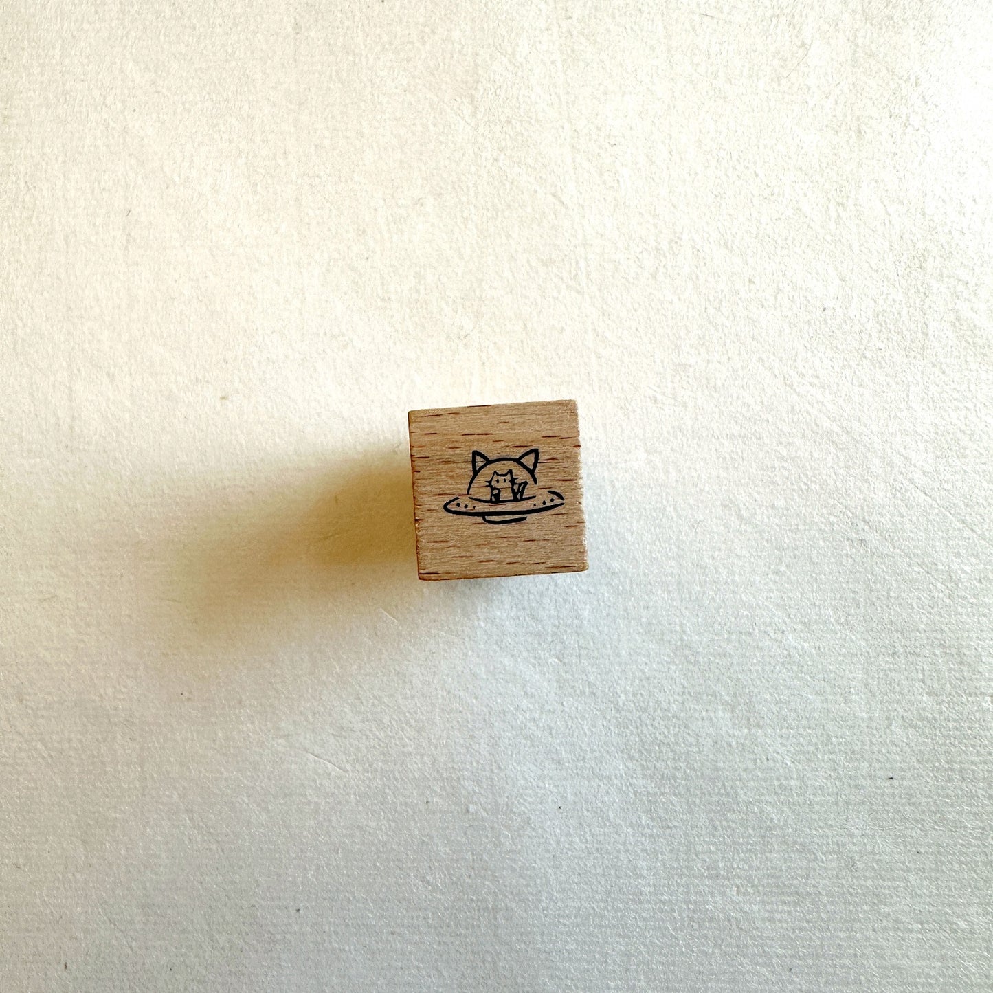 Modaizhi - Cat UFO mini rubber stamp
