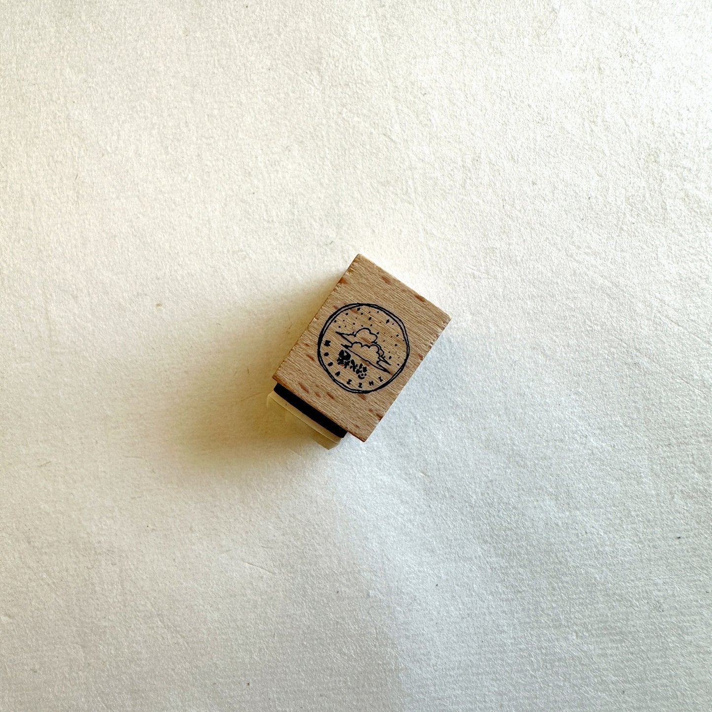 Modaizhi - Cat UFO mini rubber stamp