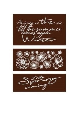 Non-designer - various word stamps for collage journaling | *USED* Destash items [Pre-Loved]