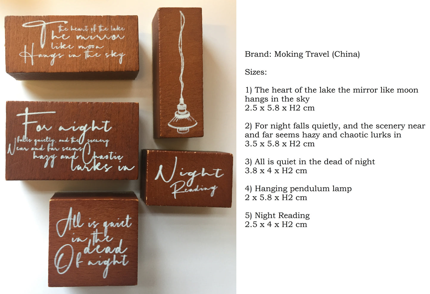 Non-designer - various word stamps for collage journaling | *USED* Destash items [Pre-Loved]