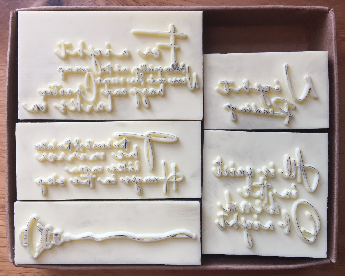 Non-designer - various word stamps for collage journaling | *USED* Destash items [Pre-Loved]