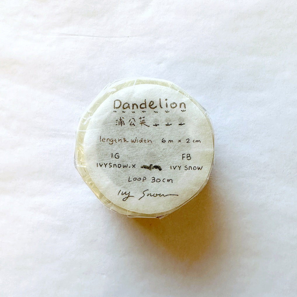 Ivy Snow - Dandelion washi tape SAMPLES