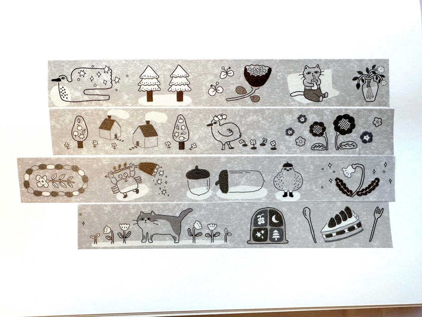 Ivy Snow - A Lazy Afternoon washi tape SAMPLES