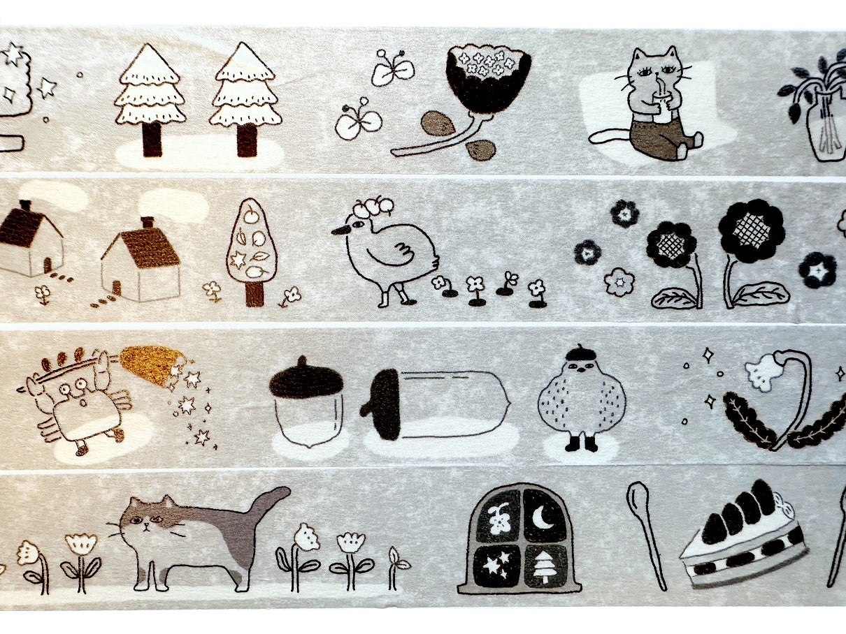 Ivy Snow - A Lazy Afternoon washi tape SAMPLES