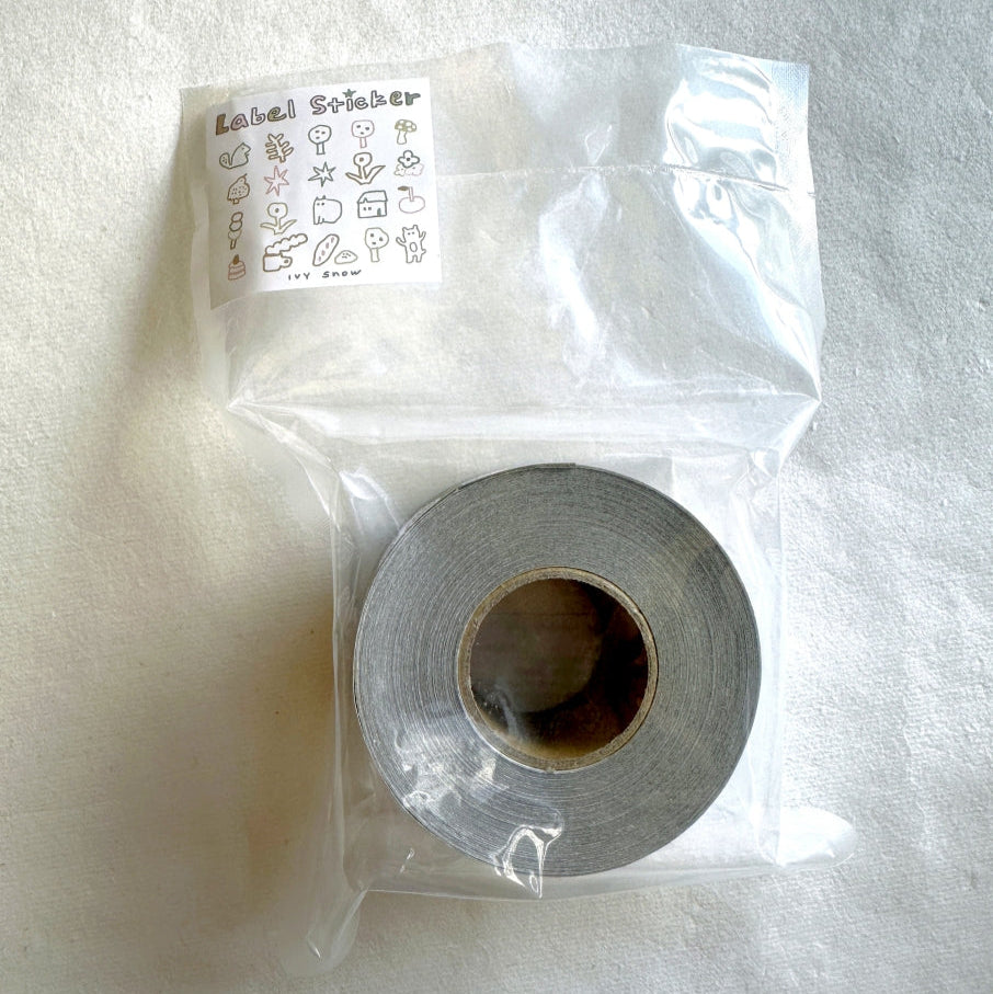 Ivy Snow - Umber label sticker roll SAMPLES