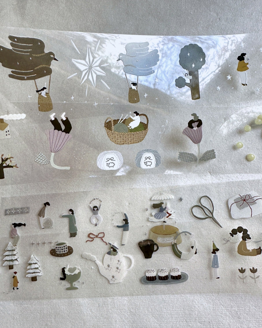 Ivy Snow - Daydream silver PET tape SAMPLES