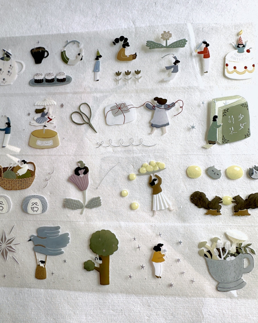 Ivy Snow - Daydream silver PET tape SAMPLES