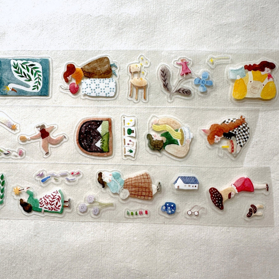 Ivy Snow - A Lovely Day kiss-cut PET tape SAMPLES